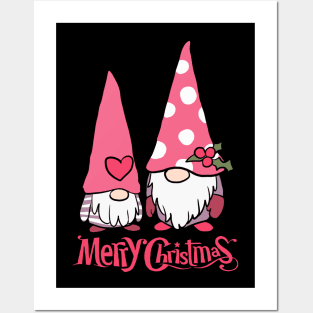 Merry Christmas Cute christmas gnome Posters and Art